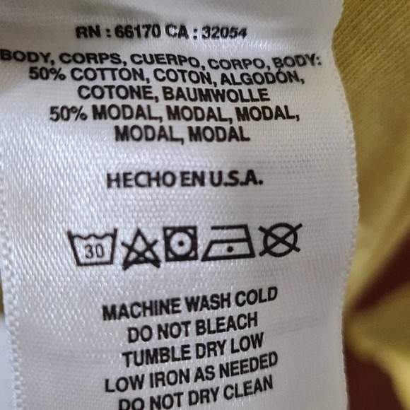 Anthropologie T.La Chelsea Ruffle Tee Yellow NWT - Picture 5 of 8